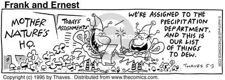 Cartoonist Bob Thaves Tom Thaves  Frank and Ernest 1995-05-09 