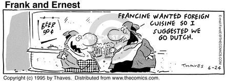 Cartoonist Bob Thaves Tom Thaves  Frank and Ernest 1995-06-24 