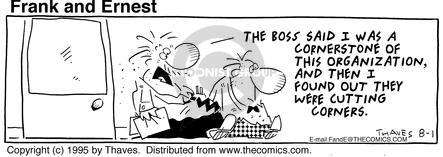 Cartoonist Bob Thaves Tom Thaves  Frank and Ernest 1995-08-01 