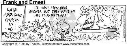 Cartoonist Bob Thaves Tom Thaves  Frank and Ernest 1995-08-03 