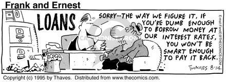 Cartoonist Bob Thaves Tom Thaves  Frank and Ernest 1995-08-14 