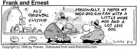 Cartoonist Bob Thaves Tom Thaves  Frank and Ernest 1995-08-15 