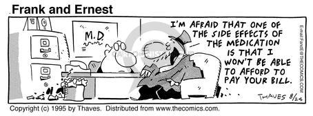 Cartoonist Bob Thaves Tom Thaves  Frank and Ernest 1995-08-24 