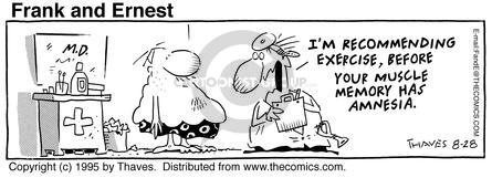 Cartoonist Bob Thaves Tom Thaves  Frank and Ernest 1995-08-28 