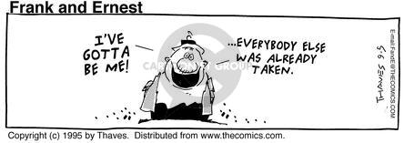 Cartoonist Bob Thaves Tom Thaves  Frank and Ernest 1995-09-05 