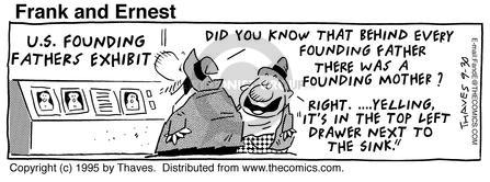 Cartoonist Bob Thaves Tom Thaves  Frank and Ernest 1995-09-30 