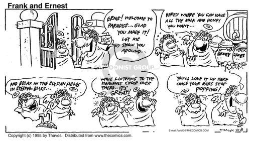 Cartoonist Bob Thaves Tom Thaves  Frank and Ernest 1995-10-08 