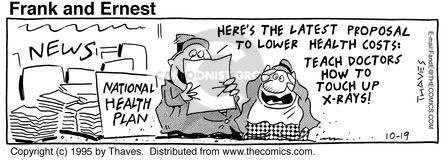 Cartoonist Bob Thaves Tom Thaves  Frank and Ernest 1995-10-19 
