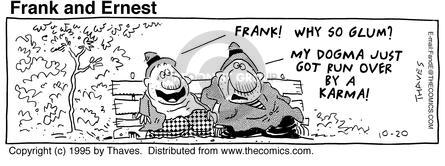 Cartoonist Bob Thaves Tom Thaves  Frank and Ernest 1995-10-20 
