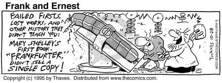 Cartoonist Bob Thaves Tom Thaves  Frank and Ernest 1995-10-28 