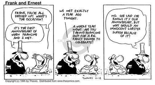 Cartoonist Bob Thaves Tom Thaves  Frank and Ernest 1995-11-12 