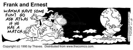 Cartoonist Bob Thaves Tom Thaves  Frank and Ernest 1995-11-15 