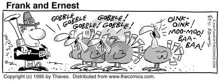 Cartoonist Bob Thaves Tom Thaves  Frank and Ernest 1995-11-23 