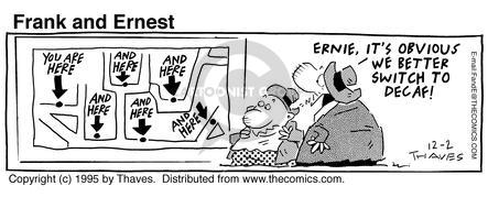 Cartoonist Bob Thaves Tom Thaves  Frank and Ernest 1995-12-02 