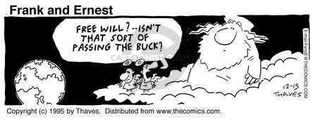 Cartoonist Bob Thaves Tom Thaves  Frank and Ernest 1995-12-15 
