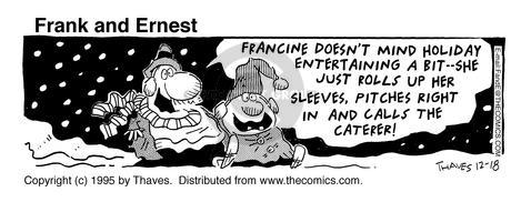 Cartoonist Bob Thaves Tom Thaves  Frank and Ernest 1995-12-18 