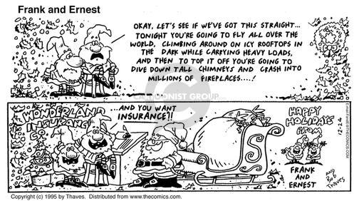 Cartoonist Bob Thaves Tom Thaves  Frank and Ernest 1995-12-24 