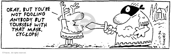 Cartoonist Bob Thaves Tom Thaves  Frank and Ernest 1996-01-17 