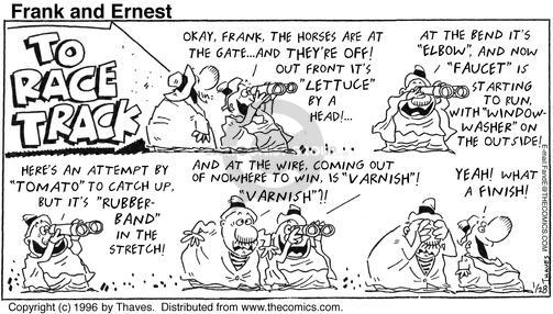 Cartoonist Bob Thaves Tom Thaves  Frank and Ernest 1996-01-28 
