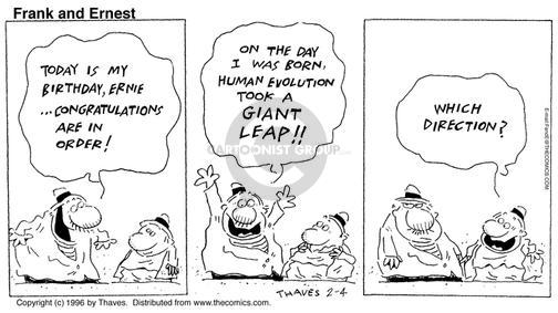 Cartoonist Bob Thaves Tom Thaves  Frank and Ernest 1996-02-04 