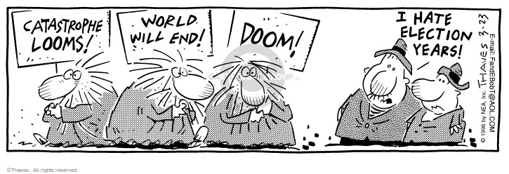 Cartoonist Bob Thaves Tom Thaves  Frank and Ernest 1996-03-23 