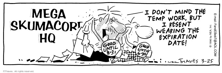 Cartoonist Bob Thaves Tom Thaves  Frank and Ernest 1996-03-25 