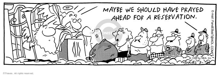 Cartoonist Bob Thaves Tom Thaves  Frank and Ernest 1996-03-29 