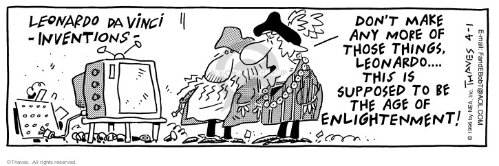 Cartoonist Bob Thaves Tom Thaves  Frank and Ernest 1996-04-01 