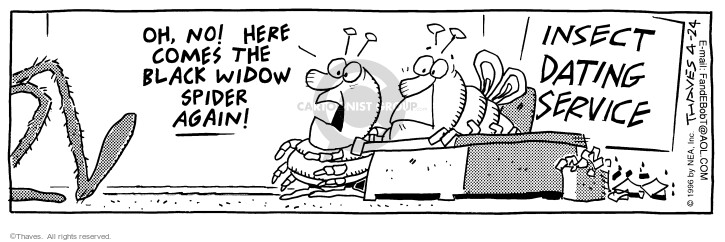 Cartoonist Bob Thaves Tom Thaves  Frank and Ernest 1996-04-24 