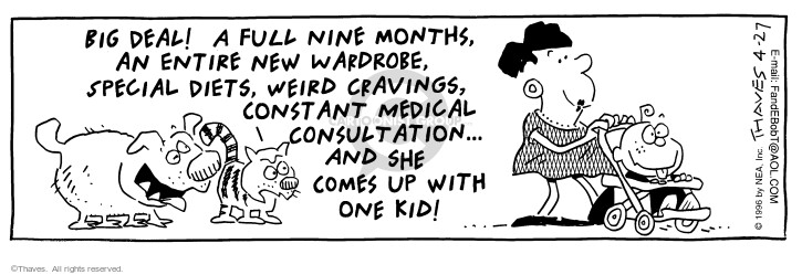 Cartoonist Bob Thaves Tom Thaves  Frank and Ernest 1996-04-27 