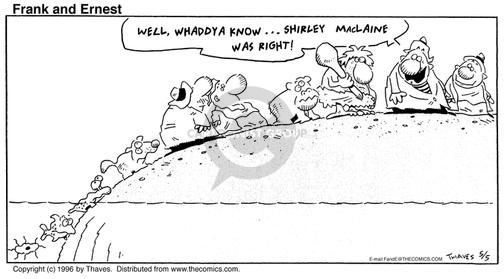 Cartoonist Bob Thaves Tom Thaves  Frank and Ernest 1996-05-05 