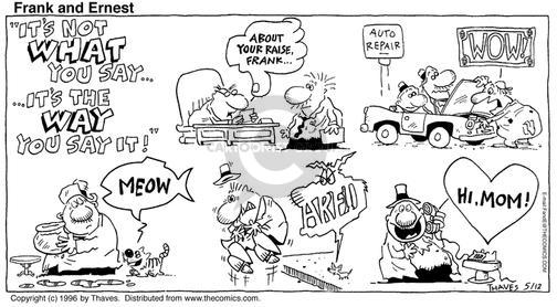 Cartoonist Bob Thaves Tom Thaves  Frank and Ernest 1996-05-12 