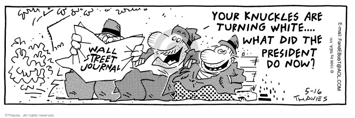 Cartoonist Bob Thaves Tom Thaves  Frank and Ernest 1996-05-16 