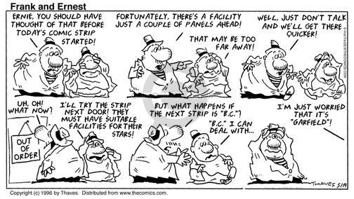 Cartoonist Bob Thaves Tom Thaves  Frank and Ernest 1996-05-19 