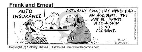 Cartoonist Bob Thaves Tom Thaves  Frank and Ernest 1996-09-10 