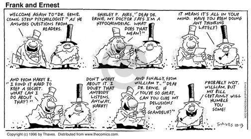 Cartoonist Bob Thaves Tom Thaves  Frank and Ernest 1996-10-13 