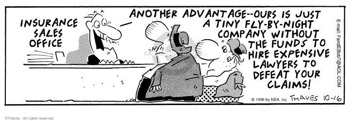 Cartoonist Bob Thaves Tom Thaves  Frank and Ernest 1996-10-16 