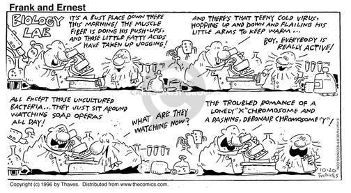 Cartoonist Bob Thaves Tom Thaves  Frank and Ernest 1996-10-20 