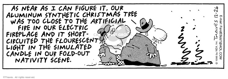 Cartoonist Bob Thaves Tom Thaves  Frank and Ernest 1996-12-26 