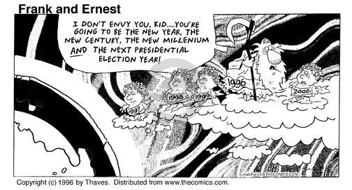 Cartoonist Bob Thaves Tom Thaves  Frank and Ernest 1996-12-29 