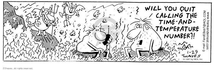 Cartoonist Bob Thaves Tom Thaves  Frank and Ernest 1997-01-29 