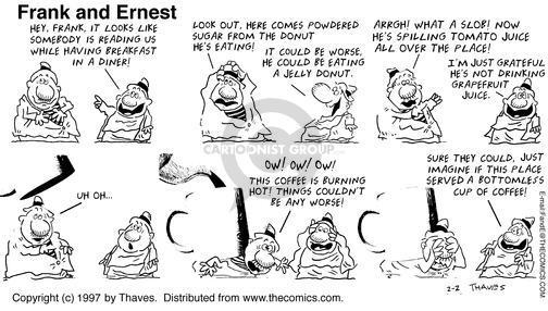Cartoonist Bob Thaves Tom Thaves  Frank and Ernest 1997-02-02 