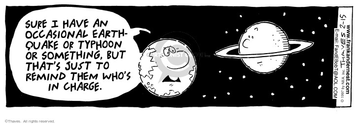 Cartoonist Bob Thaves Tom Thaves  Frank and Ernest 1997-02-15 
