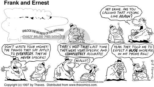 Cartoonist Bob Thaves Tom Thaves  Frank and Ernest 1997-02-23 