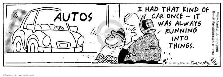 Cartoonist Bob Thaves Tom Thaves  Frank and Ernest 1997-03-06 