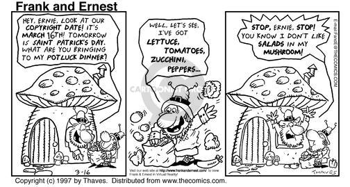 Cartoonist Bob Thaves Tom Thaves  Frank and Ernest 1997-03-16 