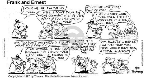 Cartoonist Bob Thaves Tom Thaves  Frank and Ernest 1997-03-23 