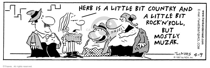 Cartoonist Bob Thaves Tom Thaves  Frank and Ernest 1997-04-09 