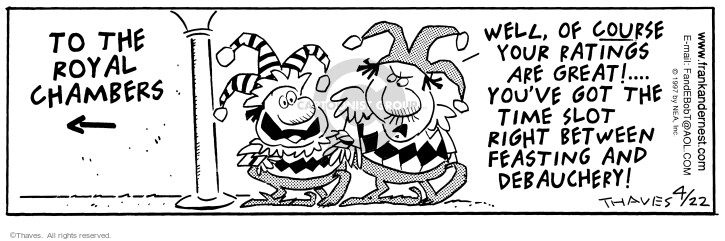 Cartoonist Bob Thaves Tom Thaves  Frank and Ernest 1997-04-22 