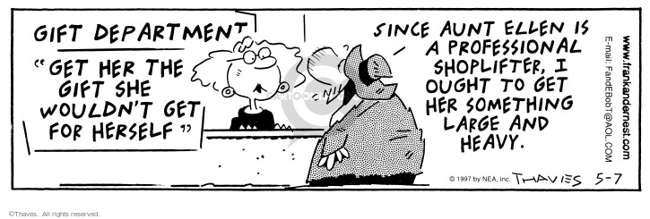 Cartoonist Bob Thaves Tom Thaves  Frank and Ernest 1997-05-07 